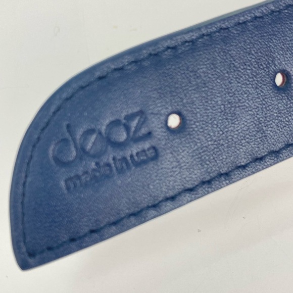 DOOZ Italian Leather  Duo Belt - Reversible Cobalt/Burgundy main image 13
